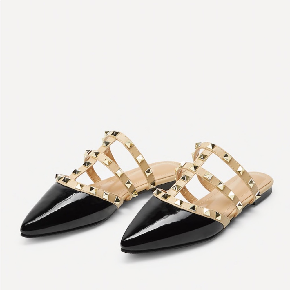 LAST 1❗️✨LAUREN Studded Flat Mules - Picture 6 of 8